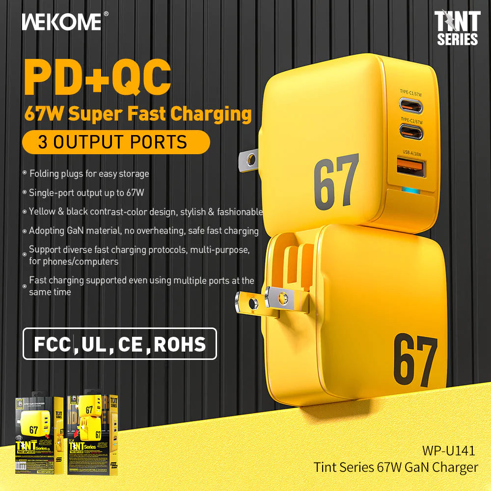 WEKOME WP-U141 TINT SERIES 67W GAN CHARGER (67W)