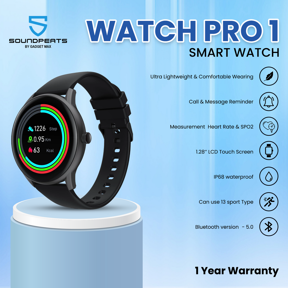 SoundPeats Watch Pro 1 Smart Watch