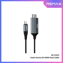REMAX - RC-C017i Yeelin Series Lightning To HDMI Data Cable ( 2K ) - Tarnish