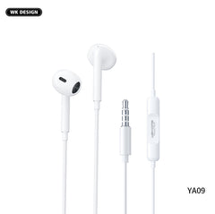 WK YA09 3.5MM SHQ SERIES HI-FI AUDIO WIRED EARPHONE, HI-FI Audio Earphone, Wired Earphone, 3.5mm Earphone
