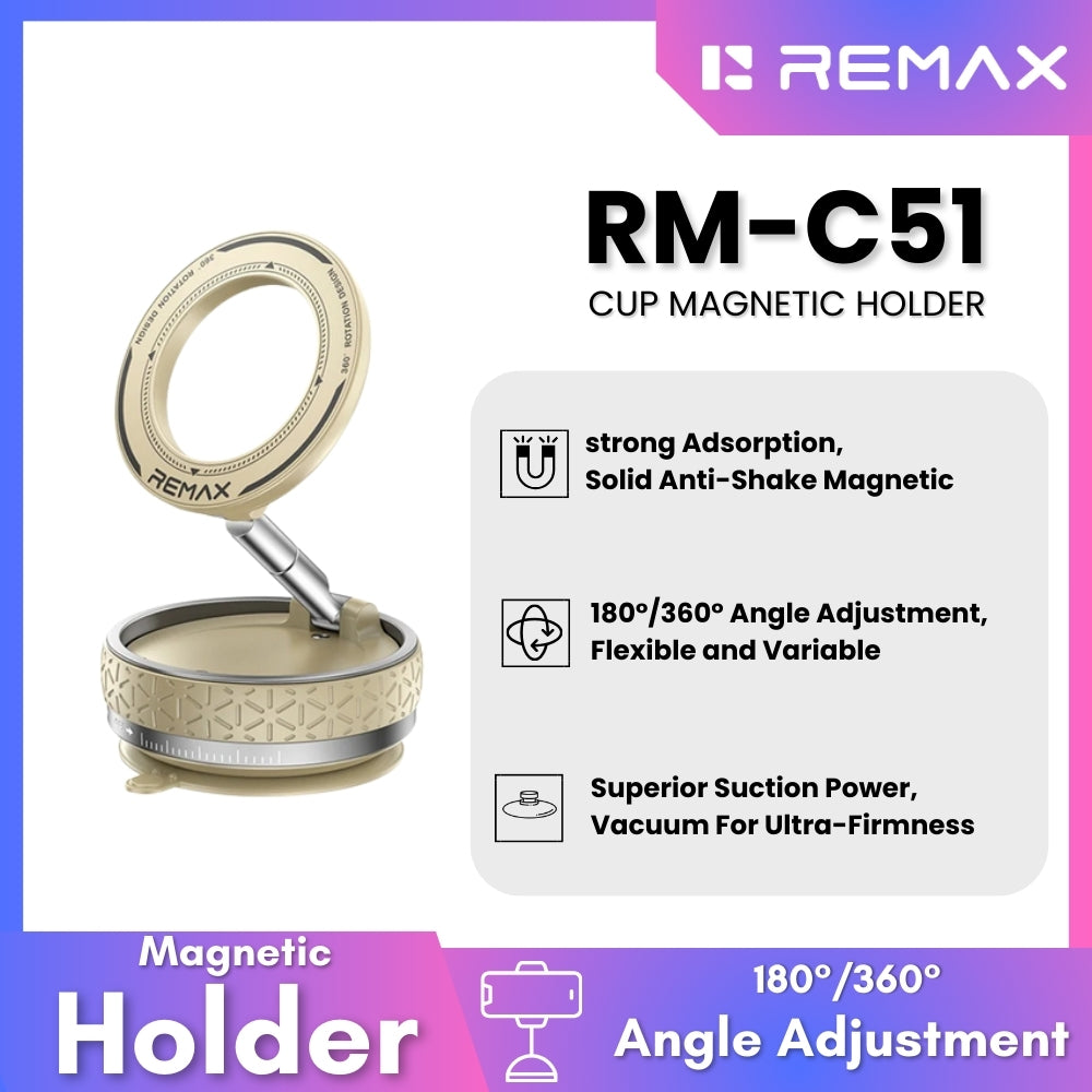 REMAX RM-C51 CUP MAGNETIC HOLDER- Beige