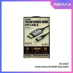 REMAX - RC-C017i Yeelin Series Lightning To HDMI Data Cable ( 2K ) - Tarnish