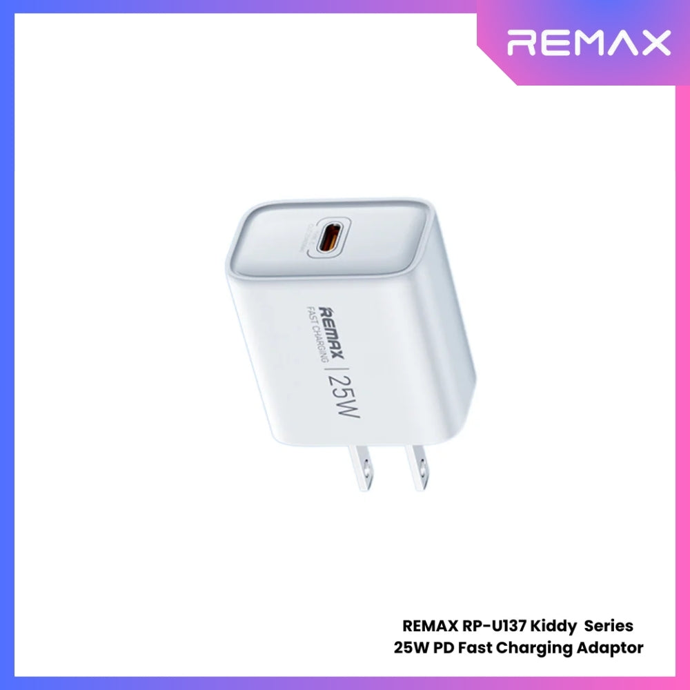 REMAX RP-U137 Kiddy Series 25W Fast Charger (1PD) - White
