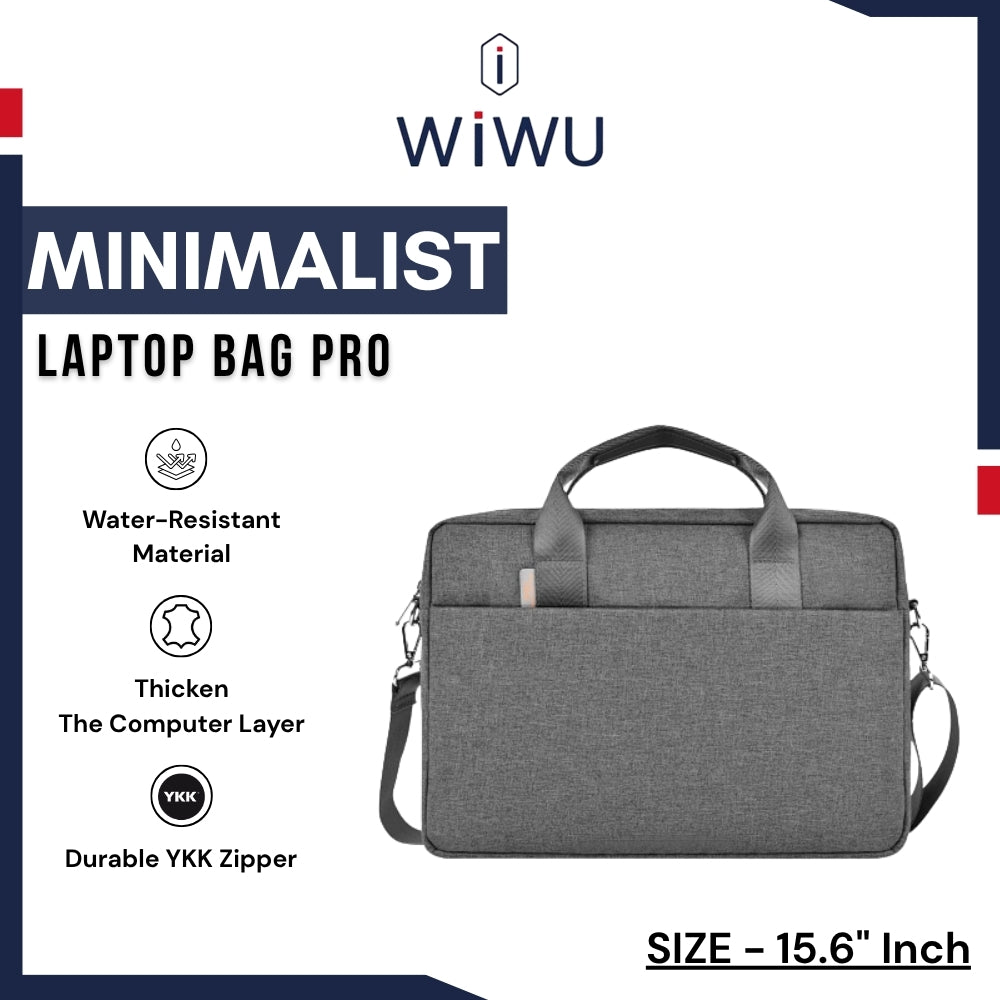 WIWU - Minimalist Laptop Bag Pro (15.6") - Grey