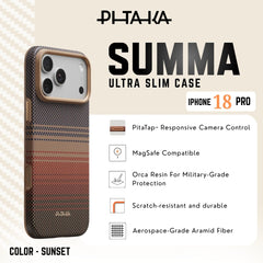 PITAKA - Summa Case For iPhone 18 Pro - Sunset