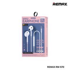 REMAX RM-570 3.5mm Wired Earphone For Music & Call(1.2M)