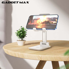 GADGET MAX GH01 PHONE & TABLET HOLDER ADJUSTABLE SIZE (4.7"-10") - WHITE