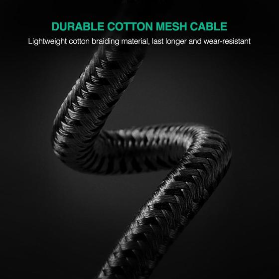 Ugreen 3.5mm Male to 3.5mm Male Gold Plated Metal Case with Braid Cable 1M
