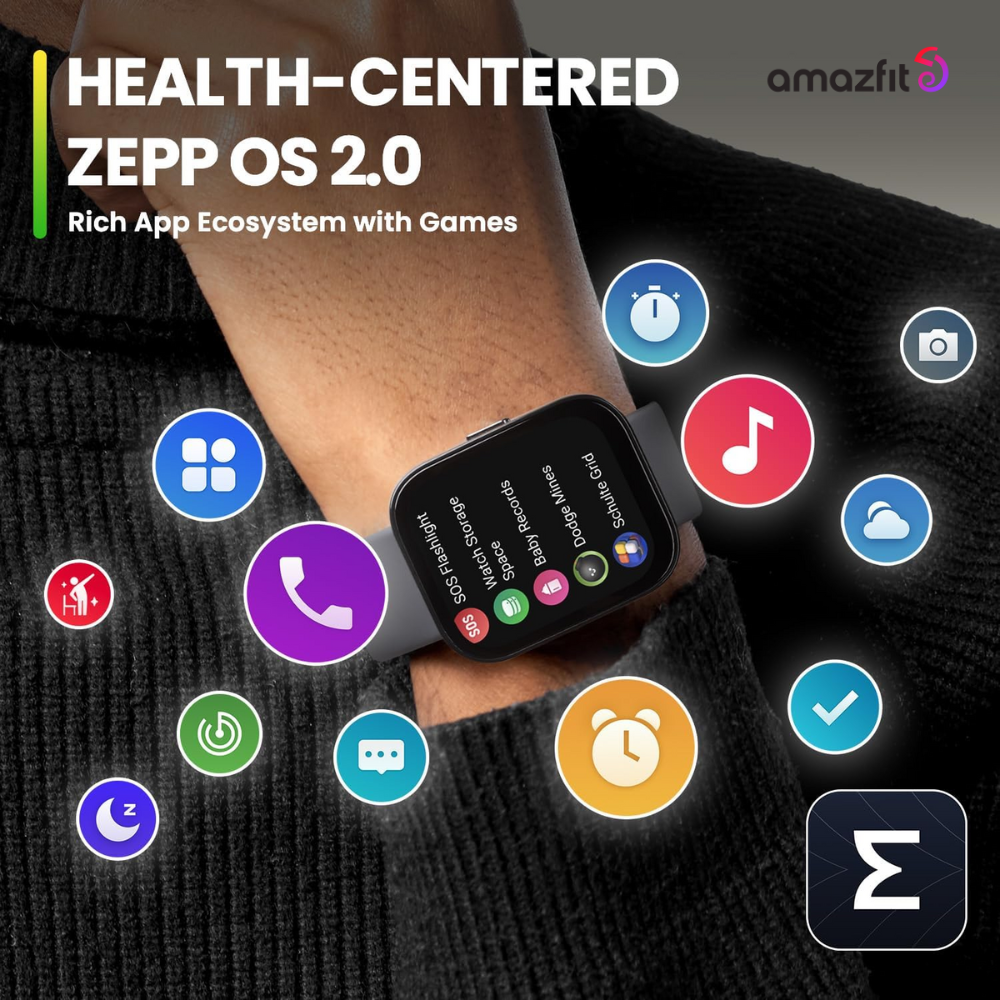 Amazfit Bip 5 Smart Watch - Pastel Pink (1Year Official Warranty)