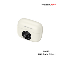 GADGET MAX - GM90 ANC BUD2 Dual ENC Active Noise Cancellation Bluetooth Wireless Earbuds - Beige