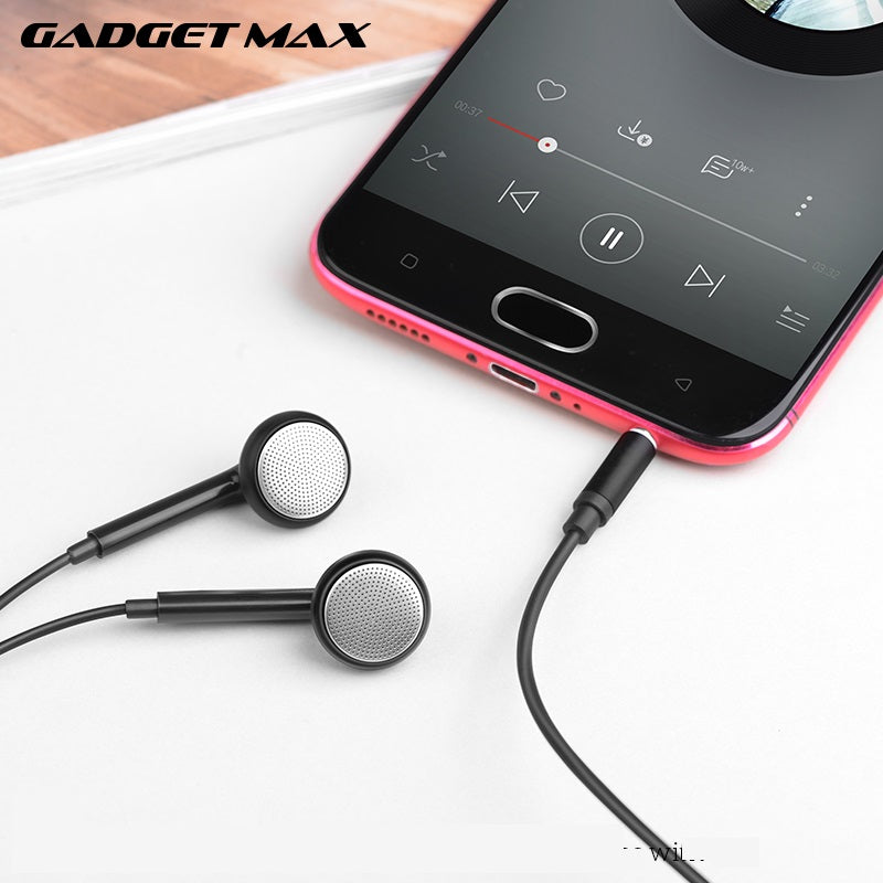 GADGET MAX GM05 PEACEFUL SOUND WIRED  3.5mm Earphone (1.2M), 3.5mm Earphone, Wired Earphone