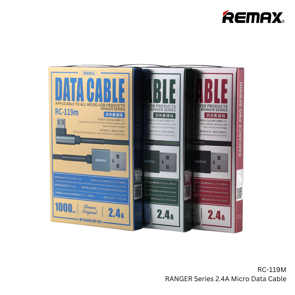 REMAX RC-119M Ranger Series 2.4A USB To Micro Data Cable