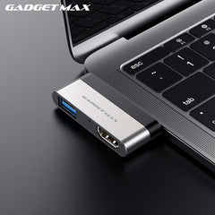 GADGET MAX GH02 Type-C To USB 3.0+HDMI Adapter, HDMI Adapter