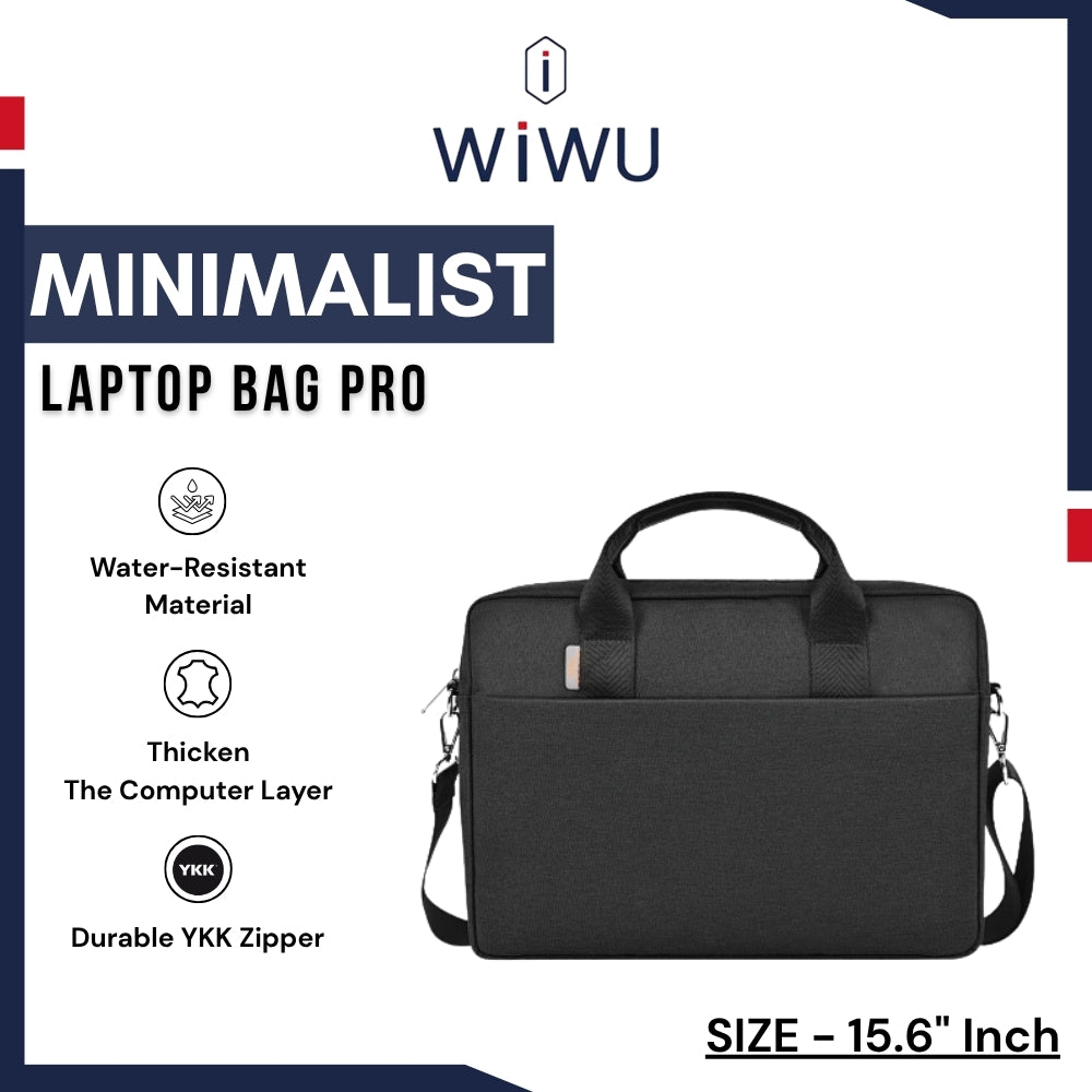 WIWU - Minimalist Laptop Bag Pro (15.6") - Black