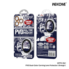 WEKOME - WTPC-012 KinKong Dual-Color Camera Lens Protector - iPhone 17 Pro / 17 Pro Max ( Orange )
