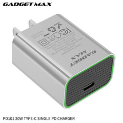 GADGET MAX - PD101 20W PD Type- C Charger - Grey