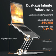 RTAKO - RS-CP75A Dual-Layer Carbon Steel Laptop Stand