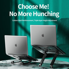 RTAKO - RS-CP75A Dual-Layer Carbon Steel Laptop Stand