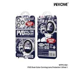 WEKOME - WTPC-012 KinKong Dual-Color Camera Lens Protector - iPhone 16 Pro / 16 Pro Max ( Silver )