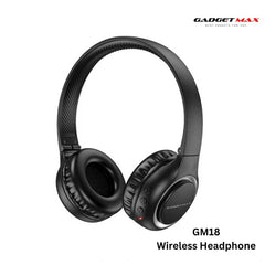 GADGET MAX - GM18 Bluetooth Wireless Headphone - Black