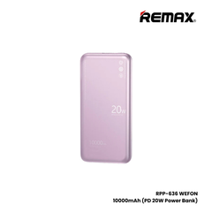 REMAX RPP-636 Wefon Series 10000mAh Fast Charging Ultra thin Power Bank(20W) - Purple