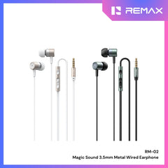 REMAX - RM-02 3.5mm Magic Sound Wired Earphone - Platinum Gold