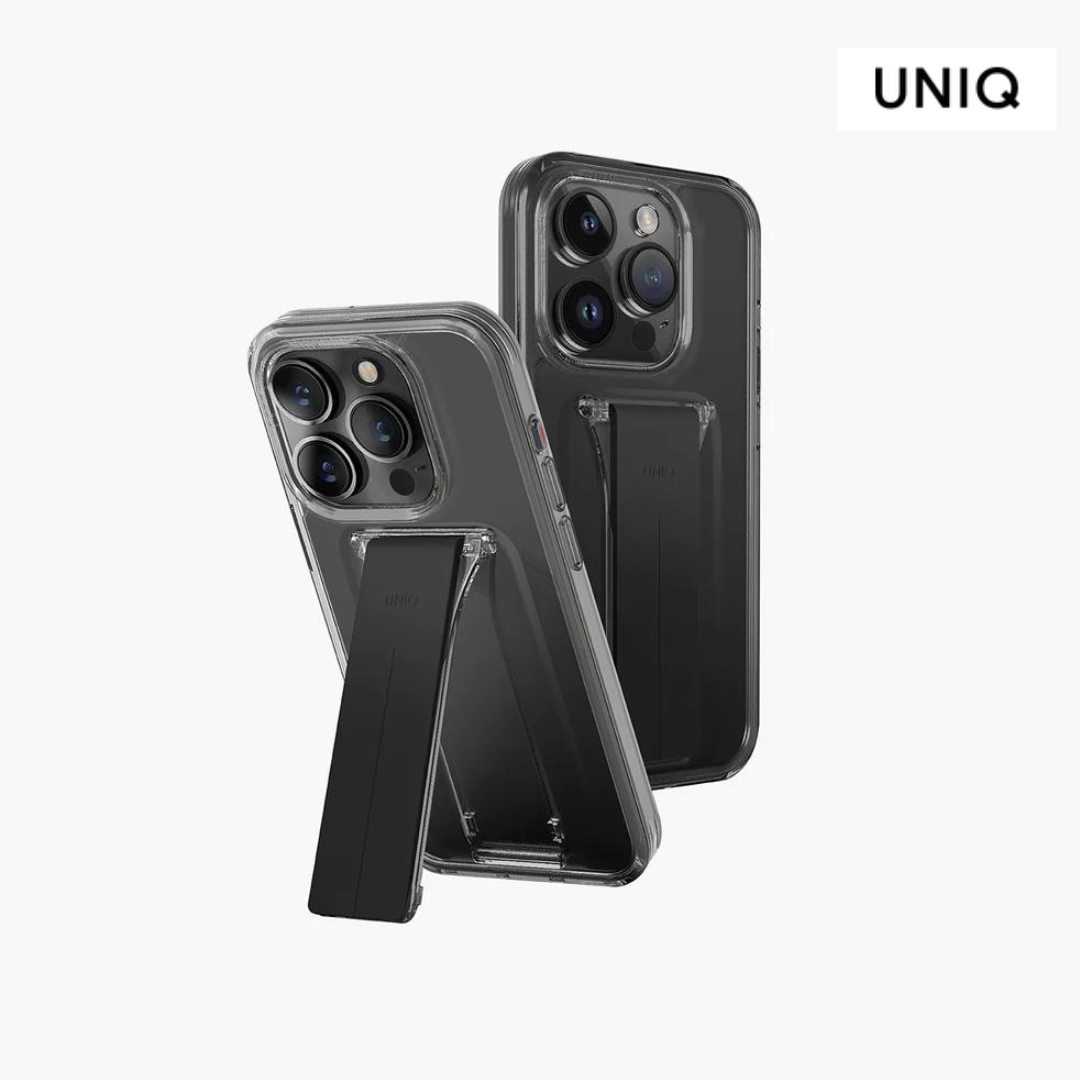 UNIQ iPhone 15 Pro Max Heldro Mount + Holder  Case - Smoke