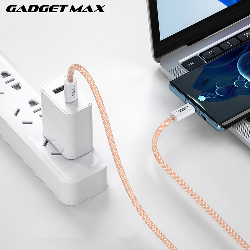 GADGET MAX GX15 FAST CHARGING TYPE-C TO TYPE-C CHARGING DATA CABLE PD(60W) (1.2M) -  PURPLE