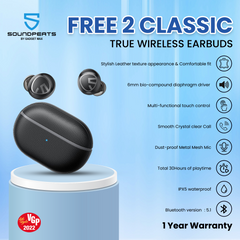 SoundPeats Free 2 Classic Bluetooth V5.1 True Wireless Earbuds