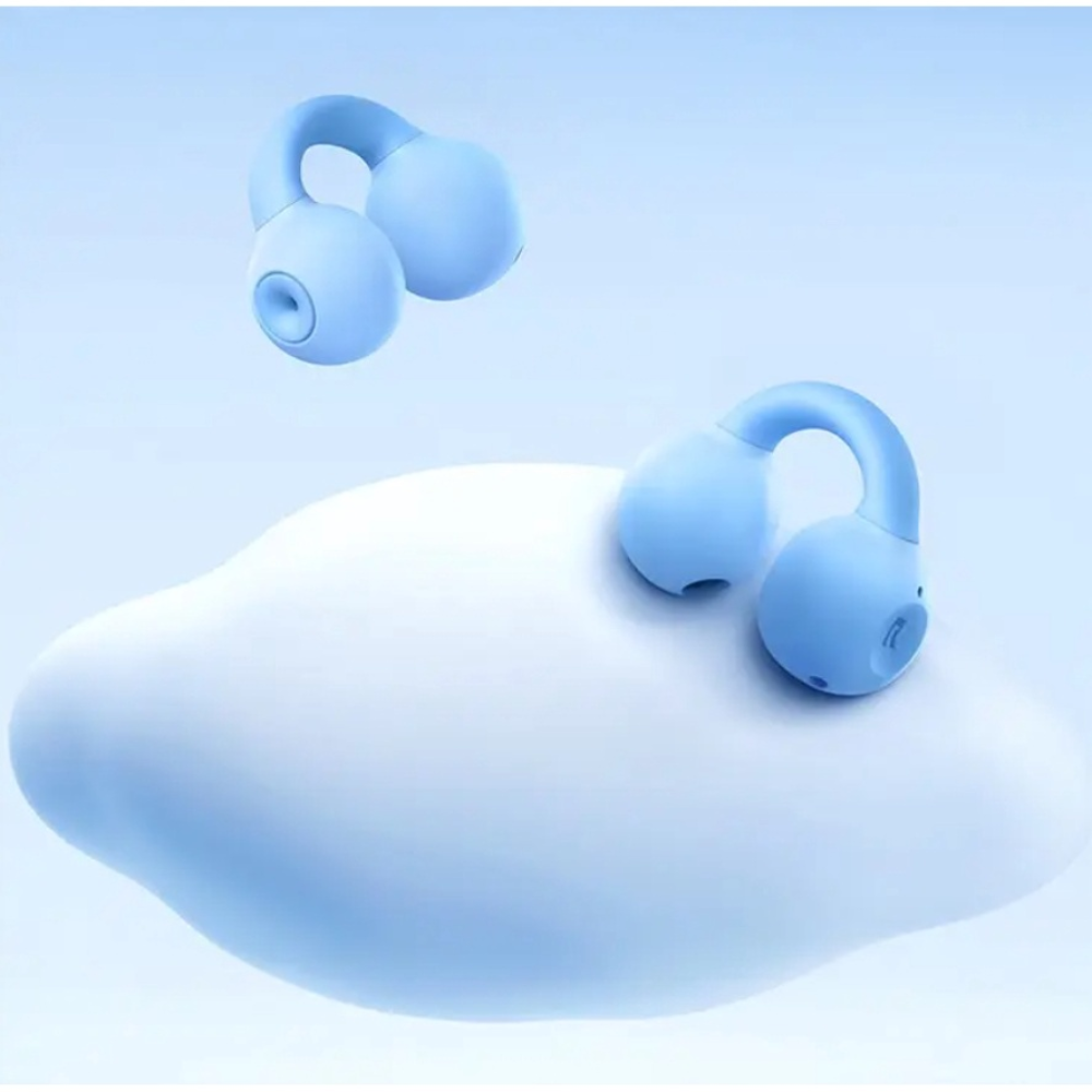 REMAX Cozybuds W15 Crystal Series Transparent Clip On True Wireless Earbuds(Beige)