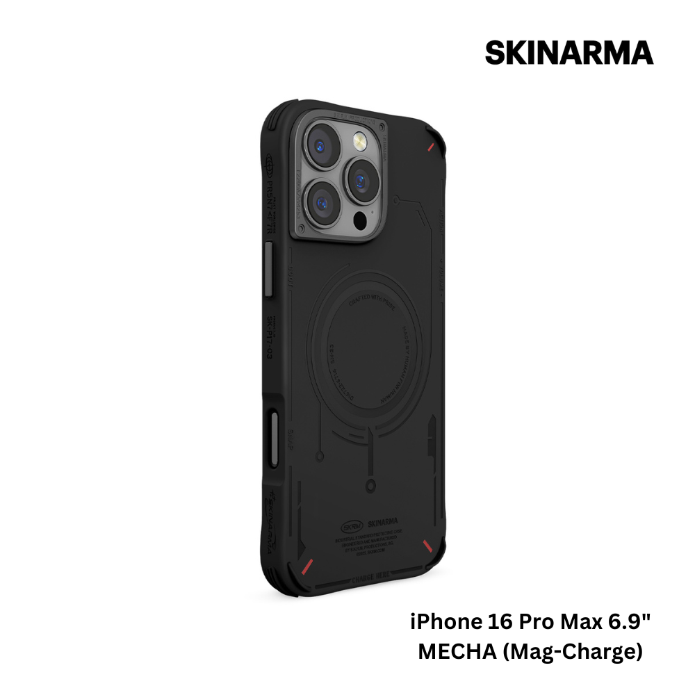 Skinarma iPhone 16 Pro Max 6.9" Mecha (Mag-Charge) Case - Black