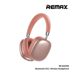 Remax RB-602HB Bluetooth V5.2 Wireless Headphone - Pink