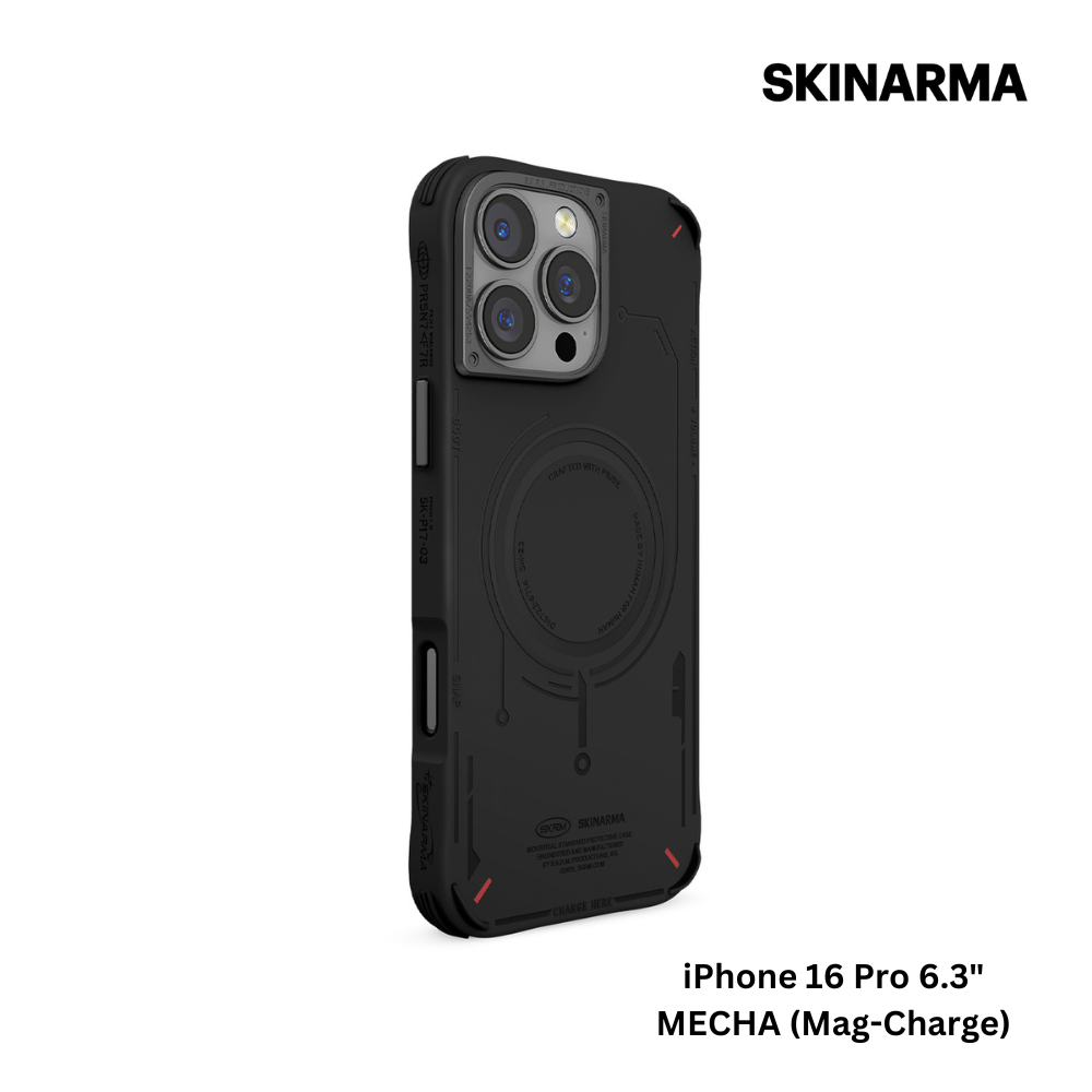 Skinarma iPhone 16 Pro 6.3" Mecha (Mag-Charge) Case - Black