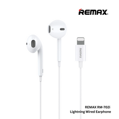 REMAX RM-702i Lightning Wired Earphone - White