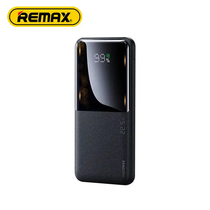 REMAX RPP-622 10000mAh CYNLLE SERIES 20W+22.5W PD+QC FAST CHARGING POWER BANK (INPUT-TYPE-C) (OUTPUT-USB 1/2/TYPE-C)-Black