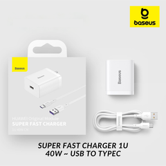 Baseus Super Fast Charger (Huawei Original Module) 1U 40W - White