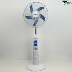 T PRO CTL-CF034R-16C 16" LONTOR RECHARGEABLE STANDING FAN WITH SOLAR CHARGE