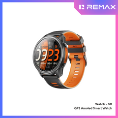 REMAX - WATCH 50 GPS Amoled Smart Watch - Black