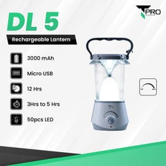 T PRO TP-DL 5 RECHARGEABLE LATERN