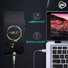 WK (WDC-114M) KINGKONG PRO 3A DATA CABLE FOR MICRO ,Cable , Micro Cable , Micro Charging Cable , Micro USB Cable , Android charging cable , USB Charging Cable , Data cable for Samsung , Huawei , Xiaomi , Fast Charging Cable , Quick Charge Cable