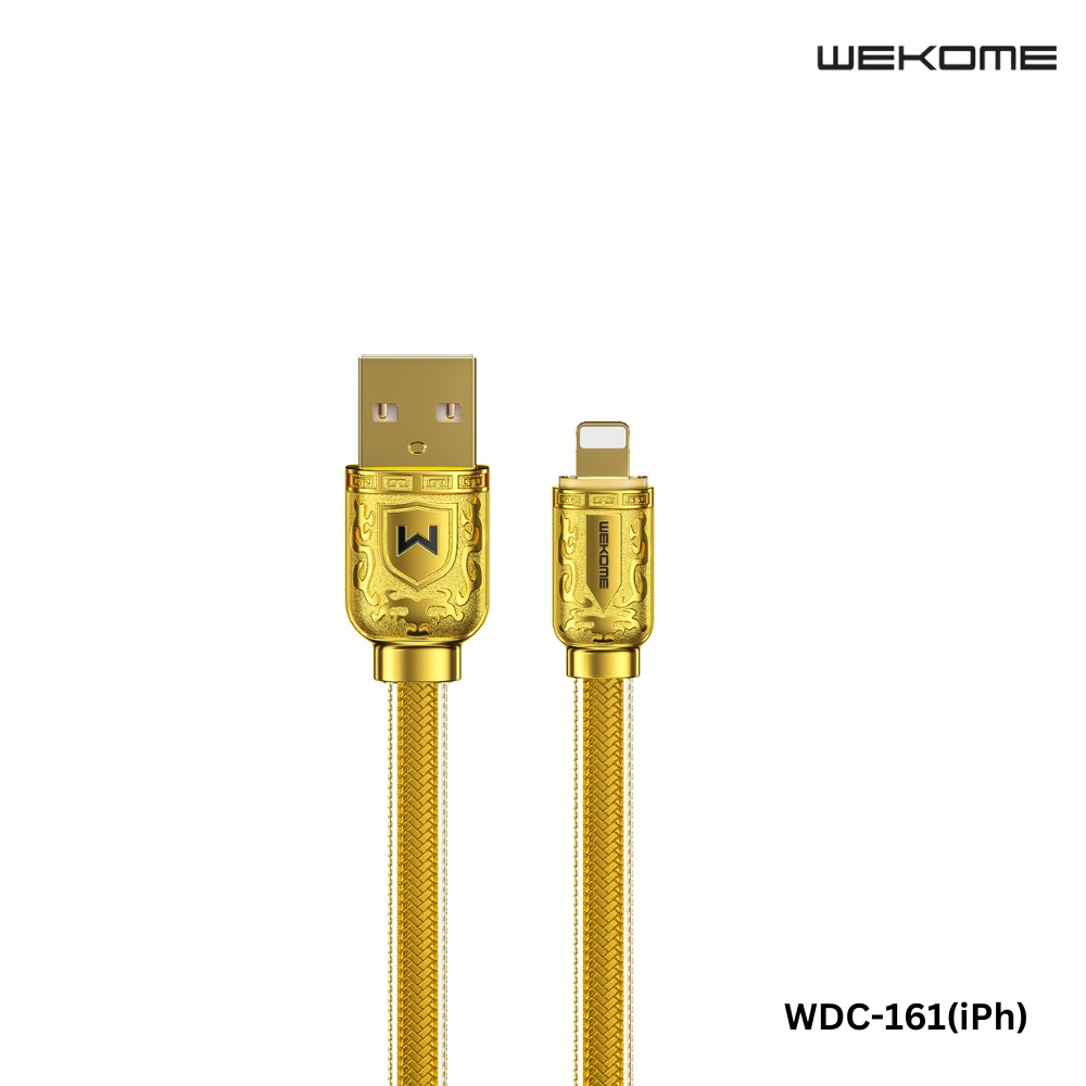 WEKOME iphone Cable WDC-161 SAKIN SERIES 6A SUPER FAST CHARGING DATA CABLE-Gold