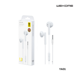 WEKOME YA01 3.5MM UPINE SERIES WIRED EARPHONE (1.2M), Quality Wired Earphone