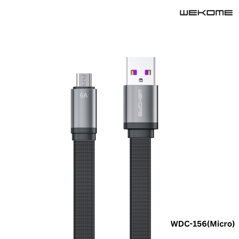 WK WDC-156 KINGKONG SERIES 2 6A SUPER FAST CHARGING DATA CABLE (1.5M)(6A), Micro Cable -Black