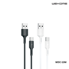WK (WDC-136M) YOUPIN SERIES 3A DATA CABLE FOR MICRO (1M) (3A), Android Cable, -Black