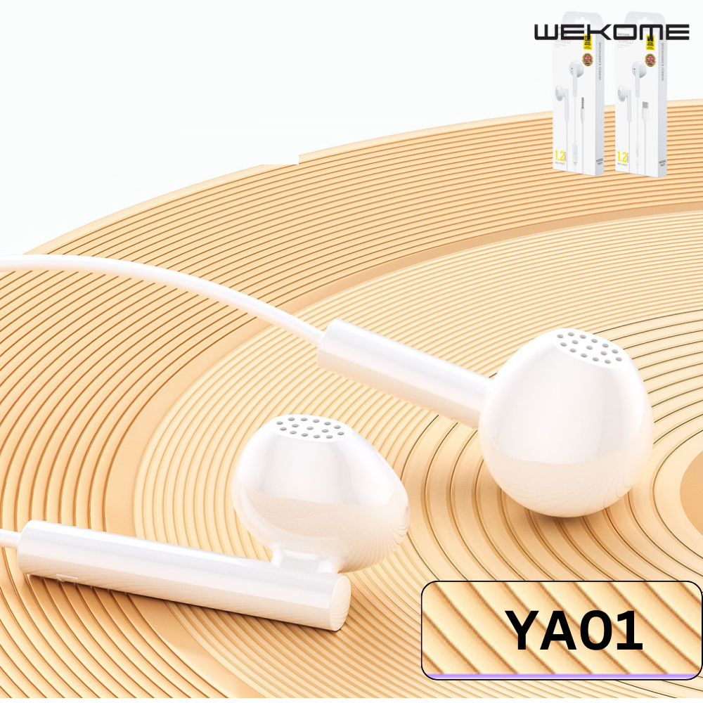 WEKOME  YA01 3.5MM UPINE SERIES WIRED EARPHONE (1.2M), Quality Wired Earphone