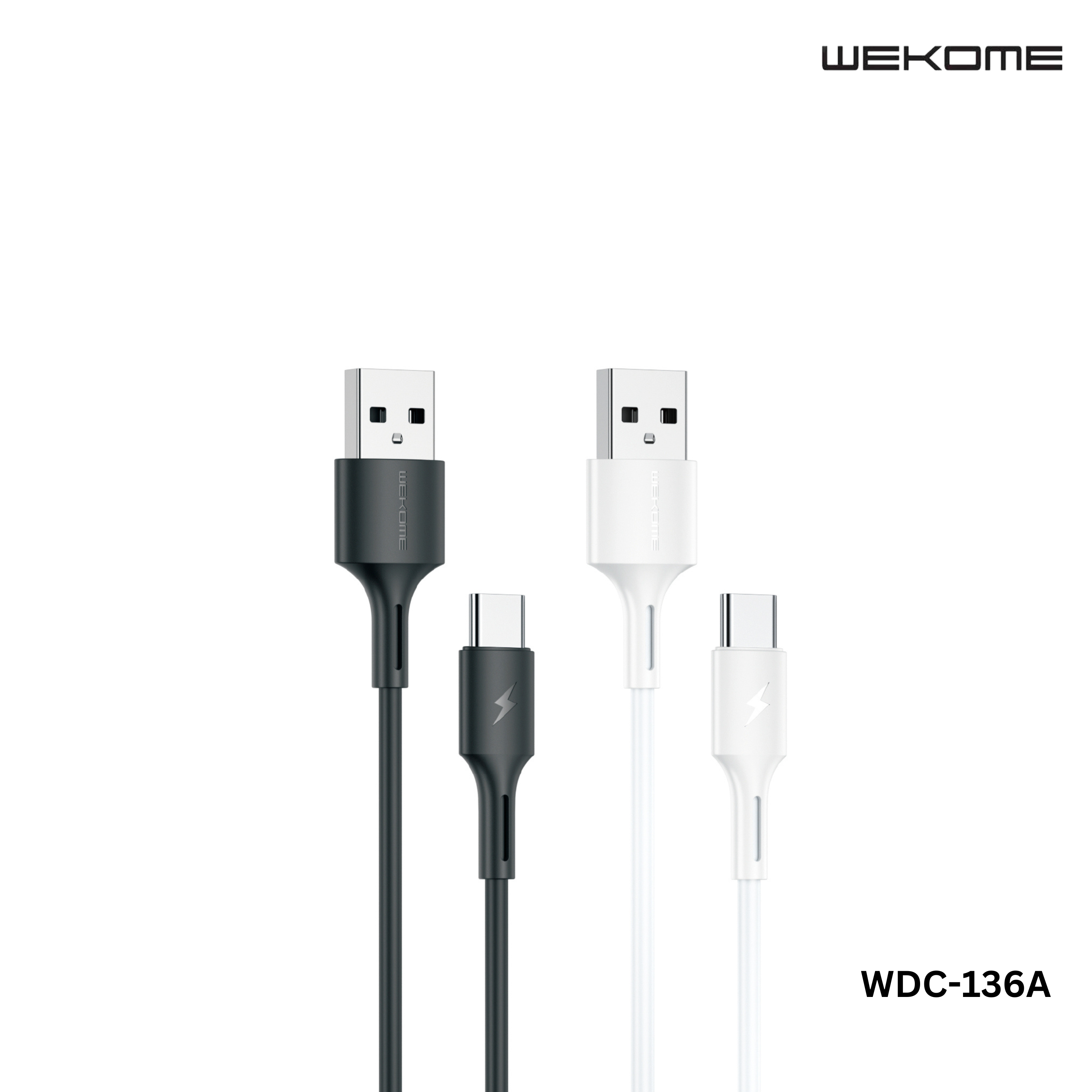 WEKOME Type C Cable (WDC-136A) YOUPIN SERIES 3A DATA CABLE FOR TYPE-C (1M) (3A) (WDC-136A), Type-C Cable, Android Cable, Charging Cable