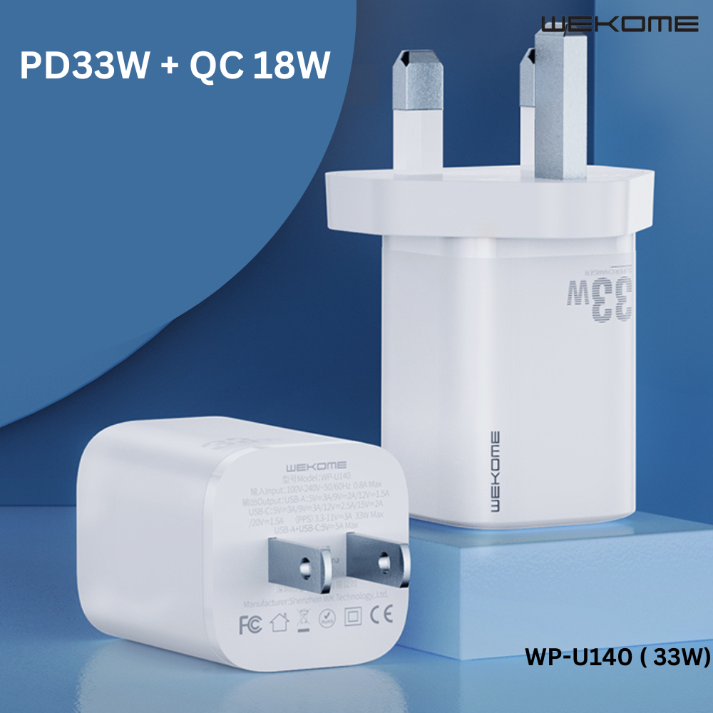 WK WP-U140 JINDIN SERIES 33W A+C FAST CHARGER (CN&US) (33W)