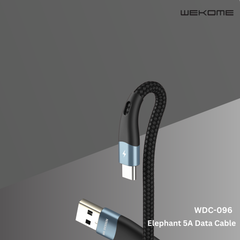 WK ELEPHANT 5A WDC-096A DATA CABLE FOR TYPE.C (1M) - Black