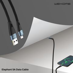WK ELEPHANT 5A WDC-096A DATA CABLE FOR TYPE.C (1M ) - Black