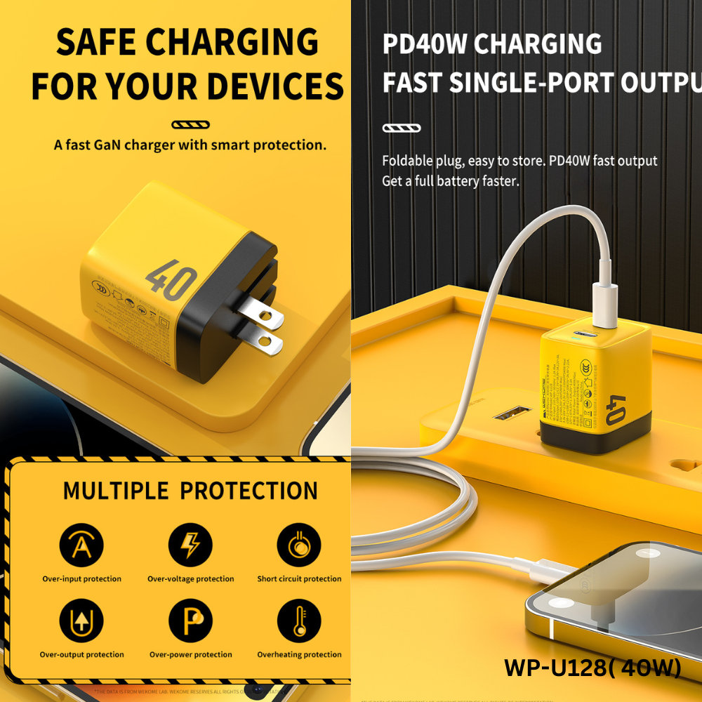 WK WP-U128 40W 2C GAN CHARGER (CN/US) (40W)